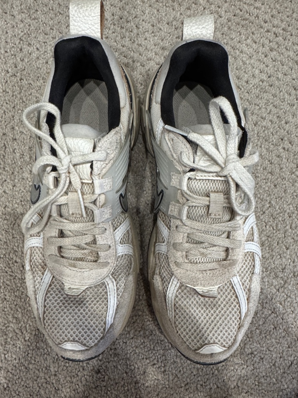 Nike Athletic Sneakers - Cream/White